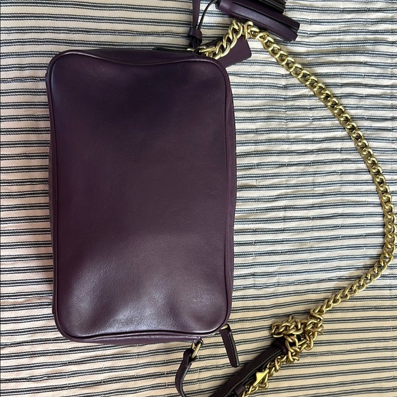 Coach Purple and Gold Crossbody Bag with Chain Strap - Picture 2 of 5